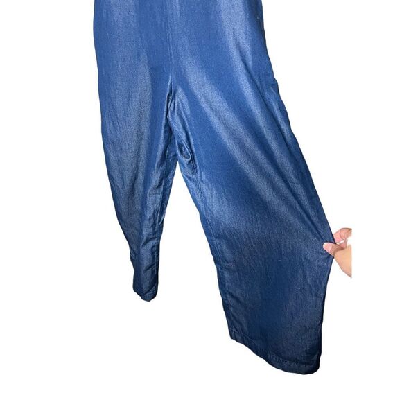 Abercrombie & Fitch Lace Up‎ Back Straight Leg Jumpsuit Size 4 NWT - Picture 3 of 11